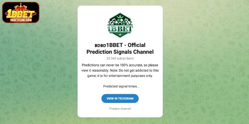 Summary of current contact 1BBET channels with