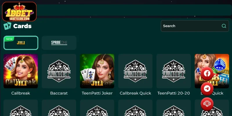 Leading card game studios available on 1BBET