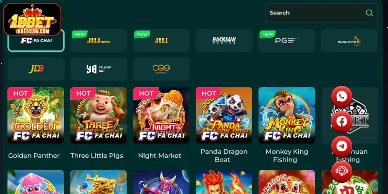 Top-Tier Providers Partnering with the 1BBET reels